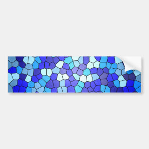 Autocollant De Voiture Tons de verre de couleur bleue par Shirley Taylor