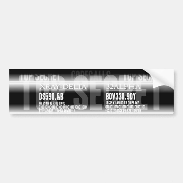 Autocollant De Voiture Top secret (Devant)