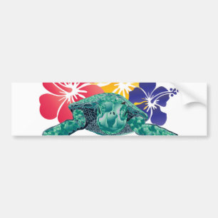 Autocollant De Voiture Tortue Hawaii