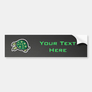 Autocollant De Voiture Tortue mignonne ; Lisse
