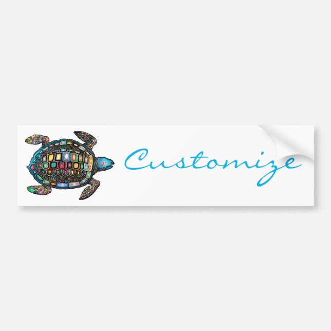 Autocollant De Voiture Tortues de mer Thunder_Cove (Devant)