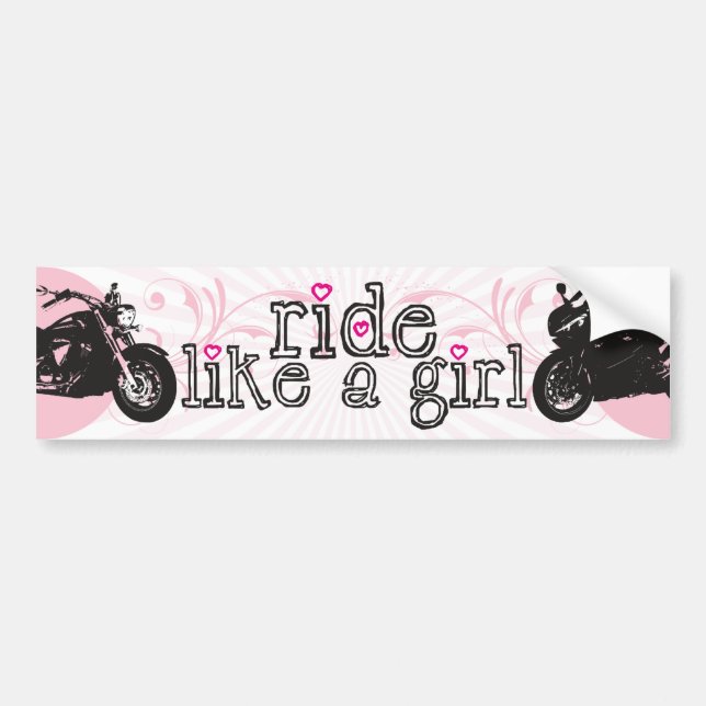 Autocollant De Voiture Tour comme un adhésif pour pare-chocs de fille (Devant)