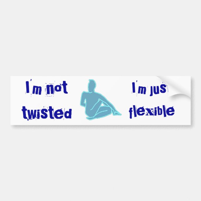 Autocollant De Voiture Tourné - Bumper Sticker (Devant)