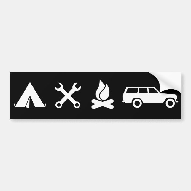 Autocollant De Voiture Tout adhésif pour pare-chocs de l'icône FJ60 - (Devant)
