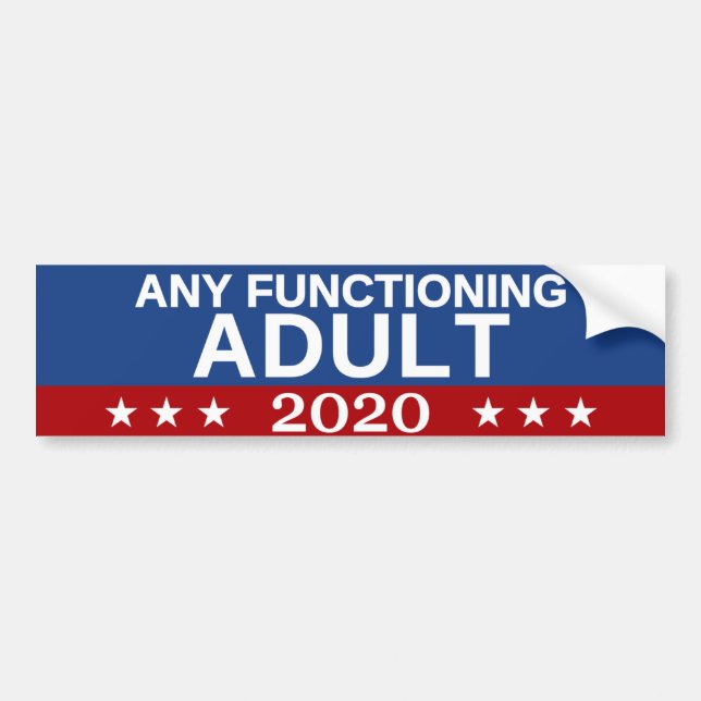 Autocollant De Voiture Tout Adulte fonctionnel 2020 (Devant)