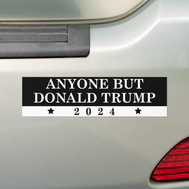 Autocollant De Voiture Toute personne sauf Trump 2024 (En voiture)