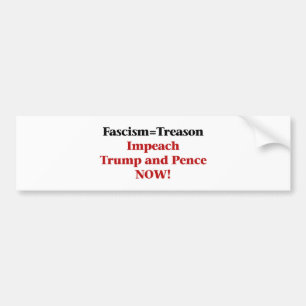 Autocollant De Voiture Trahison — Attaquer Trump et Pence