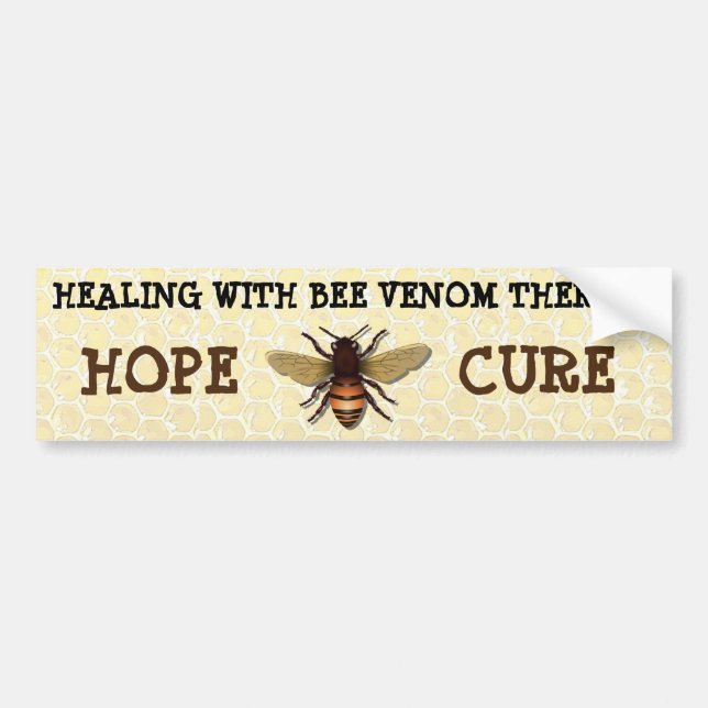 Autocollant De Voiture Traitement avec Bee Venom Thérapie Sticker de pare (Devant)
