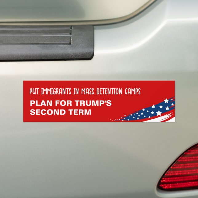 Autocollant De Voiture Tramp des immigrants (En voiture)