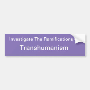 Autocollant De Voiture Transhumanisme