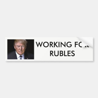 Autocollant De Voiture Travail pour l'atout d'Anti-Donald de roubles