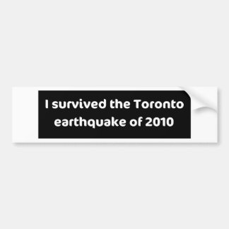 Autocollant De Voiture TREMBLEMENT DE TERRE Toronto
