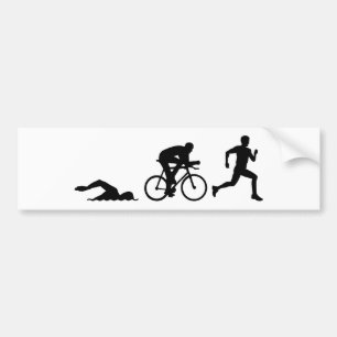 Autocollant De Voiture Triathlon