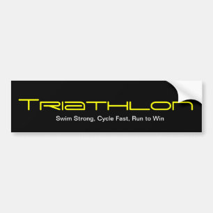 Autocollant De Voiture Triathlon