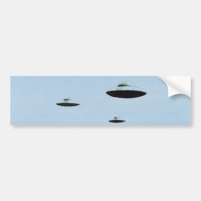 Autocollant De Voiture Trio UFO (Devant)