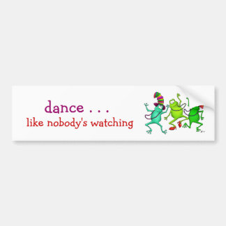 Autocollant De Voiture Trois grenouilles de danse