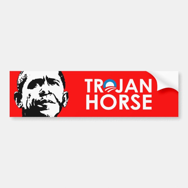 AUTOCOLLANT DE VOITURE TROJAN HORSE (Devant)