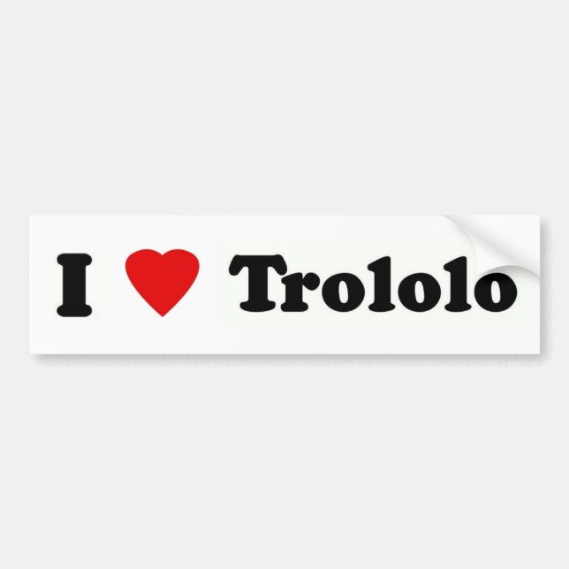 Autocollant De Voiture Trololo du coeur I (Devant)