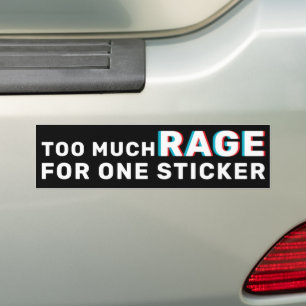 Autocollant De Voiture Trop de Rage Pas de Rois Protestation 2025 