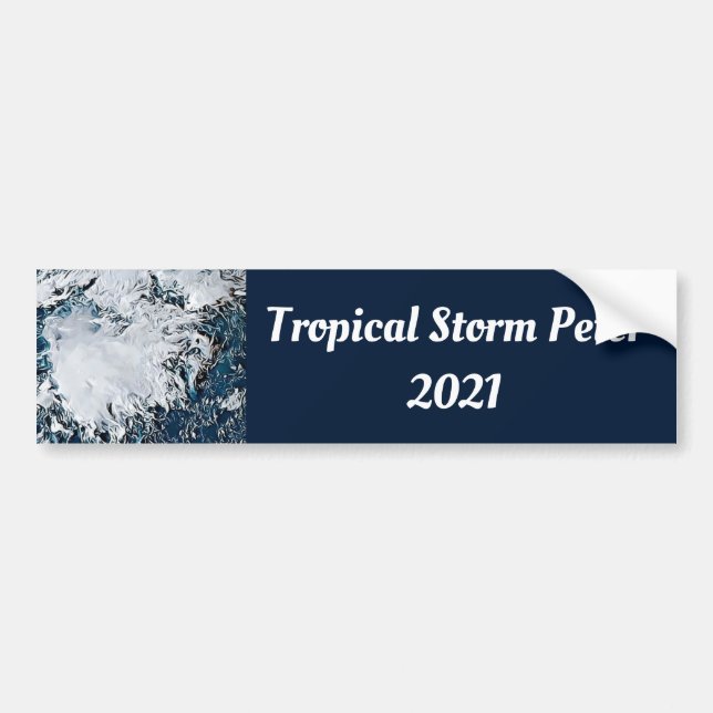 Autocollant De Voiture Tropical Storm Peter 2021 Car    (Devant)