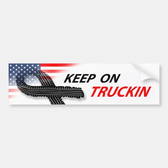 Autocollant De Voiture Truckin (Devant)