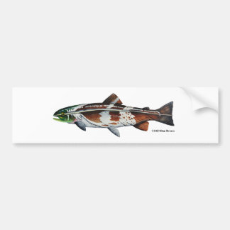 Autocollant De Voiture Truite arc-en-ciel dorée du lac Eagle (dorée);
