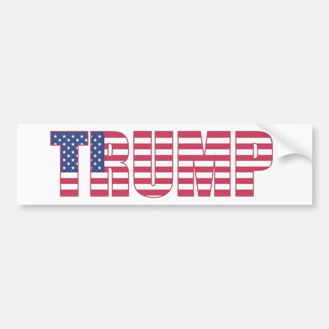 AUTOCOLLANT DE VOITURE TRUMP (Devant)