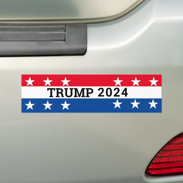 Autocollant De Voiture Trump 2024 (En voiture)