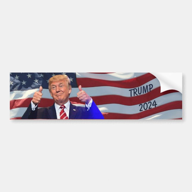 AUTOCOLLANT DE VOITURE TRUMP 2024 (Devant)