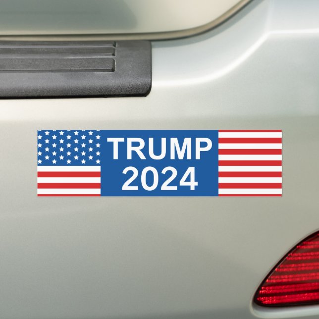 Autocollant De Voiture Trump 2024 (En voiture)