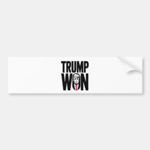 Autocollant De Voiture Trump a gagné Trump Vance Élection Président Disco