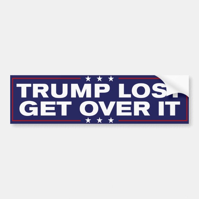 Autocollant De Voiture Trump a perdu la maîtrise de l'anti-Trump (Devant)