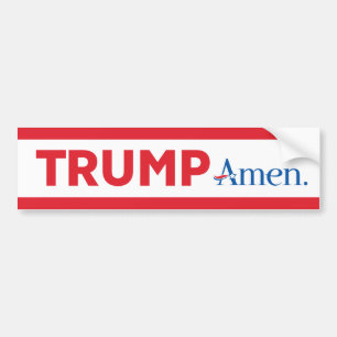 Autocollant De Voiture Trump Amen