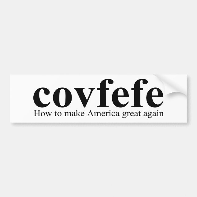 Autocollant De Voiture Trump (définition du concept de café) (Devant)