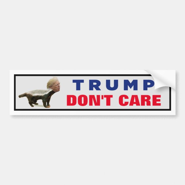 Autocollant De Voiture Trump Don't (Devant)