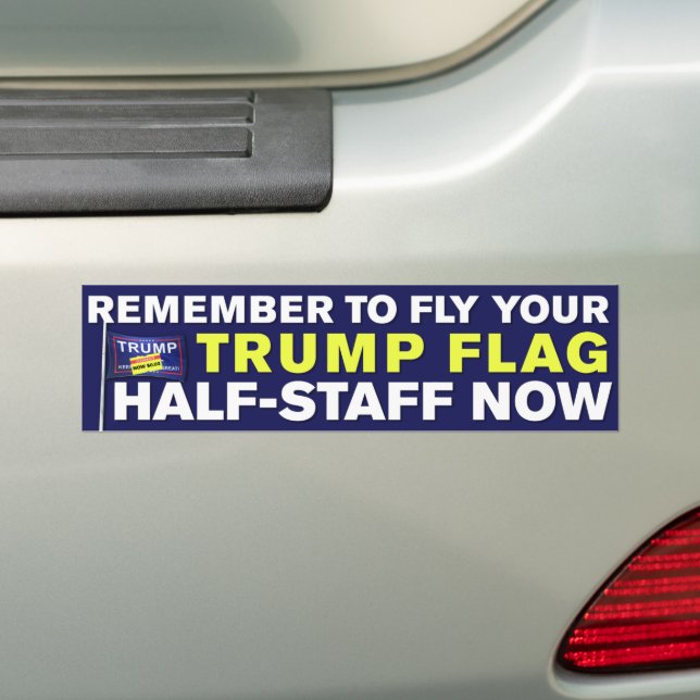 Autocollant De Voiture Trump Flag (En voiture)
