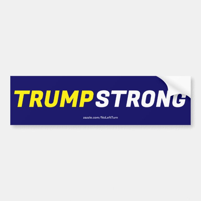 Autocollant De Voiture Trump fort (Devant)