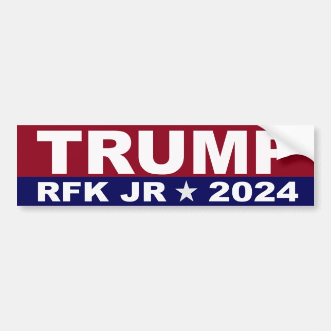 AUTOCOLLANT DE VOITURE TRUMP KENNEDY RFK JR BUMPER STICKER (Devant)