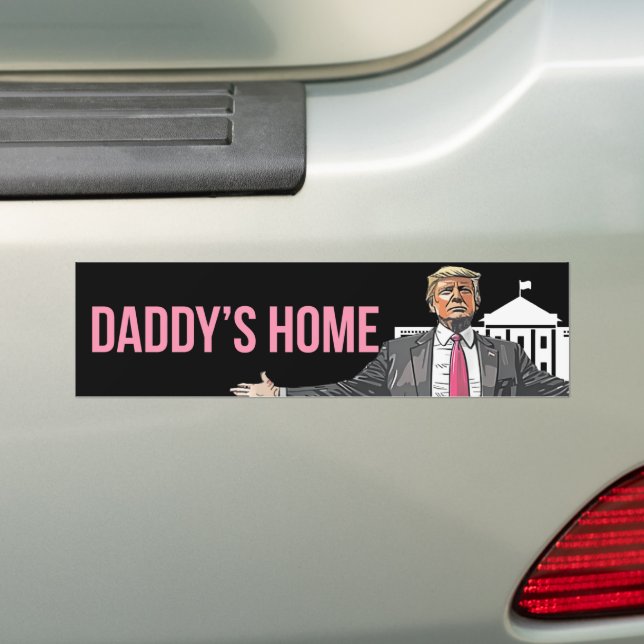 Autocollant De Voiture Trump, le président de la maison de papa (En voiture)