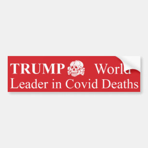 Autocollant De Voiture TRUMP Leader mondial (r-i-i-ght) en MORT
