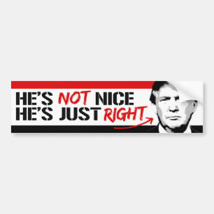 Autocollant De Voiture Trump n'est pas gentil - il a juste raison -.png