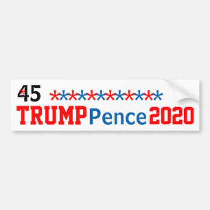 Autocollant De Voiture Trump Pence 2020 Red White Blue Stars MODIFIER LES