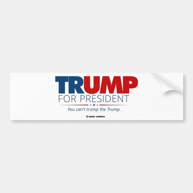 Autocollant De Voiture TRUMP pour l'élection présidentielle 2024 (Devant)