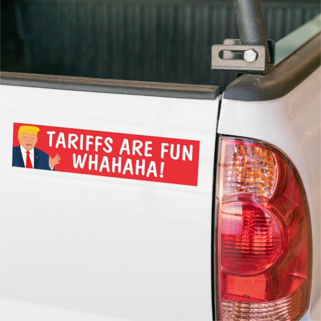 Autocollant De Voiture Trump s'amuse avec le dessin politique sur les dro (Sur camion)