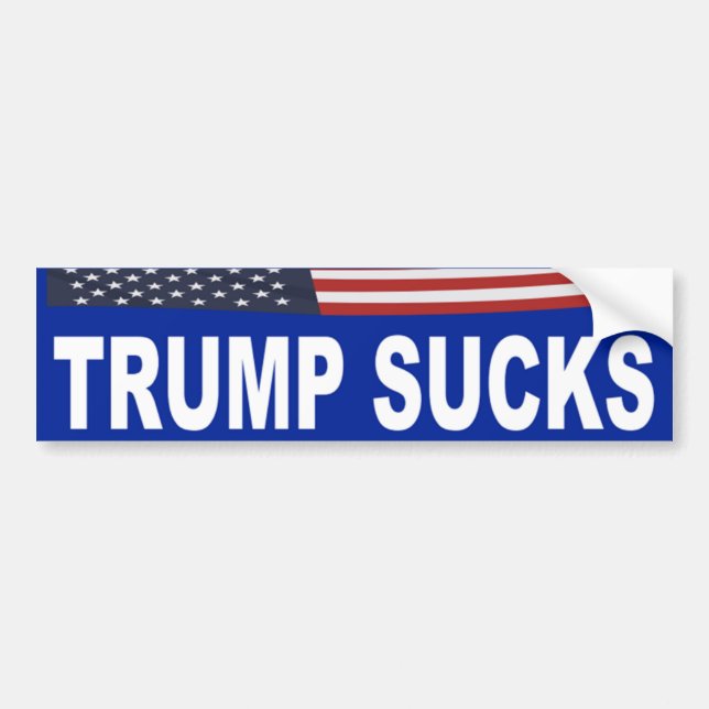 Autocollant De Voiture Trump Sucks (Devant)