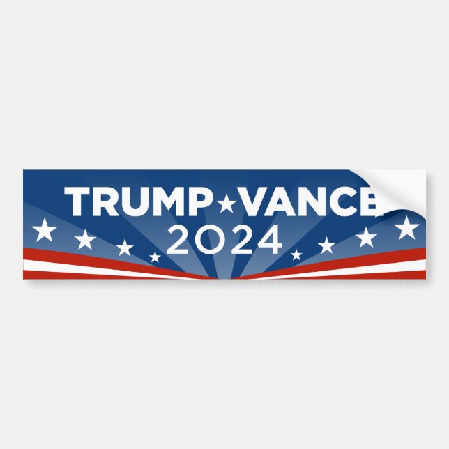 Autocollant De Voiture Trump Vance 2024 (Devant)