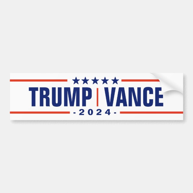 Autocollant De Voiture Trump Vance 2024 (Devant)