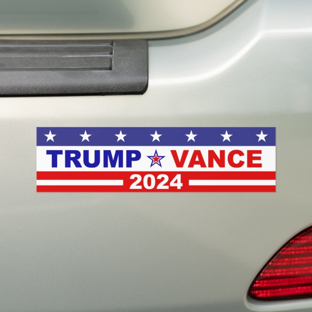 AUTOCOLLANT DE VOITURE TRUMP VANCE 2024 (En voiture)
