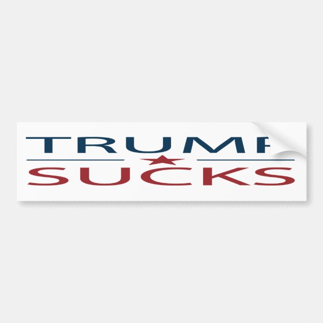 Autocollant De Voiture Trump viole l'anti-Trump (Devant)