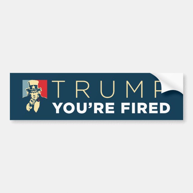 Autocollant De Voiture "Trump, vous êtes renvoyé" Oncle Sam Bumper Sticke (Devant)